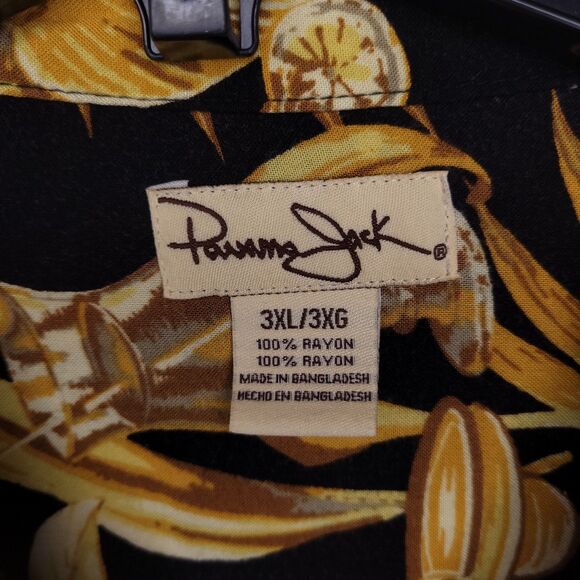 Panama Jack Hawaiian Shirt Mens 3XL Floral Beer Parrot - Picture 9 of 10